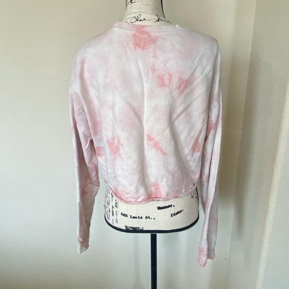 Forever 21 Tie Dye Crop Long Sleeve "Los Cabos" Sweatshirt - Picture 5 of 8